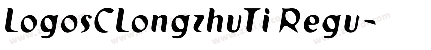 LogosCLongzhuTi Regu字体转换